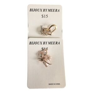 Bijoux BY MEERA BROOCH PINS SET OF 2